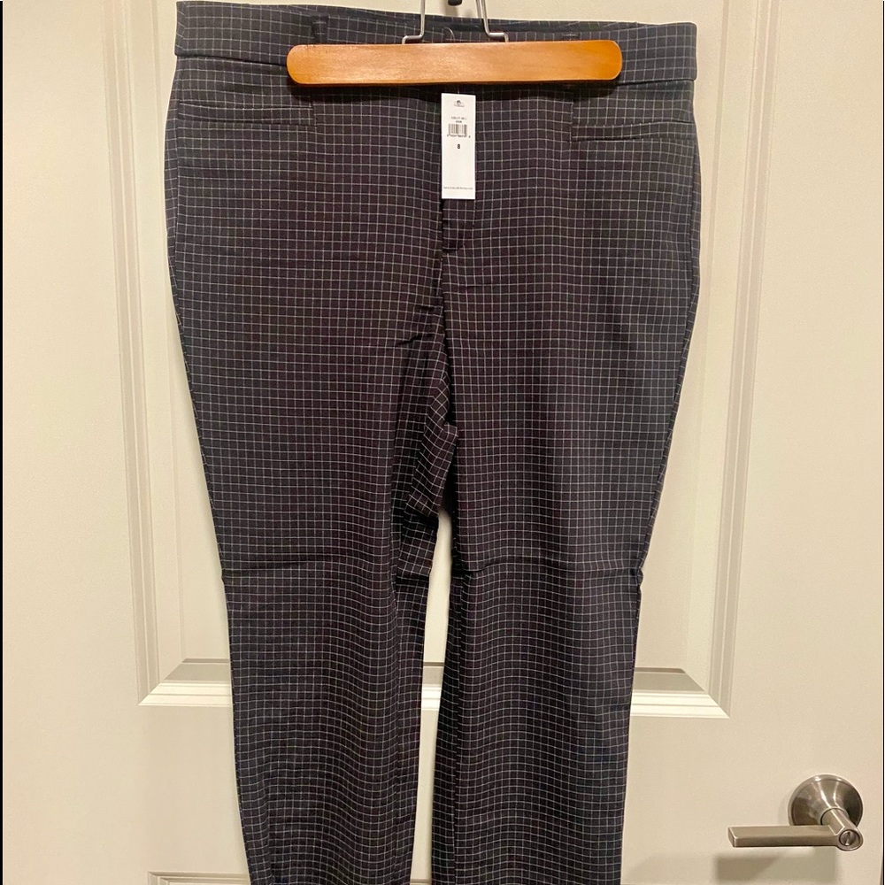 Banana Republic Factory Sloan Grid Slim Crop Pant